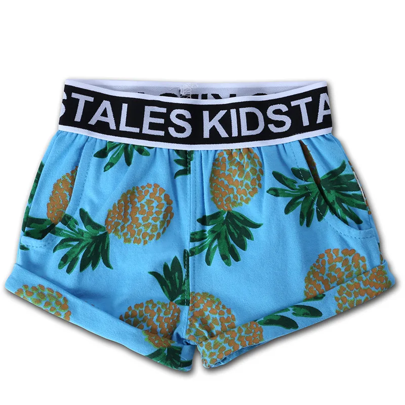 Низкая цена 3 шт./Лот детские пляжные шорты купальник для девочек с принтом