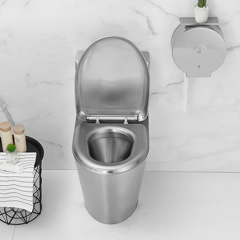 

304 Stainless Steel Toilet Home Bar KTV Exhibition Hall Flush Toilet Toilet Toilet Deodorant
