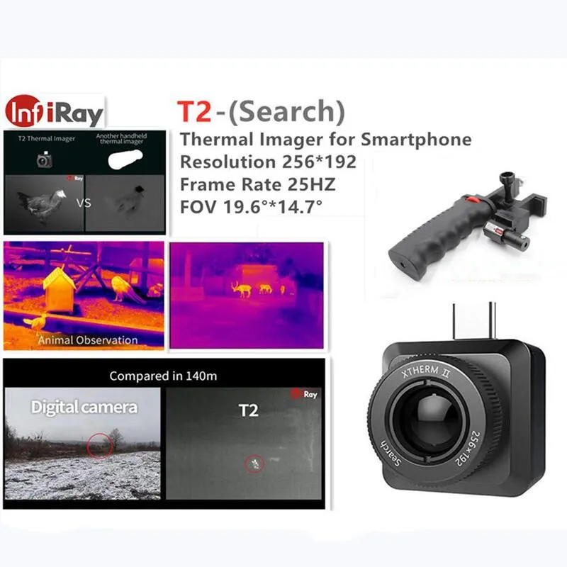 Инфракрасный Тепловизор InfiRay T2-Search наружная камера ночного видения для