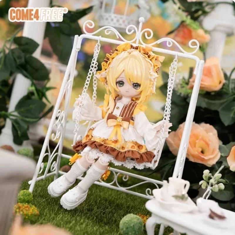 Фото Come4free 1/12 Комплект одежды для кукол Bjd Ob11: платье цвета хаки с цветовыми блоками, новинка в наличии №4