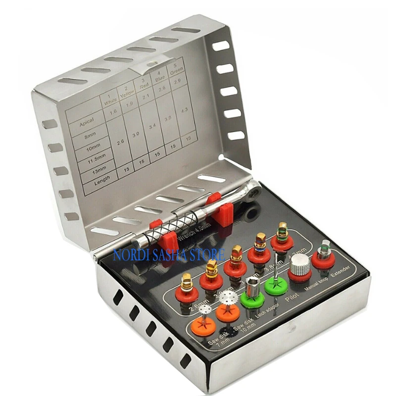 

12Pcs/Set Dental Implant Bone Expander Kit Sinus Lift Bone Extrusion Bone Expansion Box Dentistry Implant Surgical Instrument