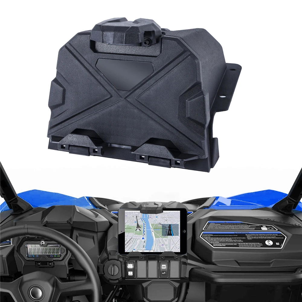 Electronic Device Holder with Storage Box Organizer Tray for Polaris General 1000 / 4 1000 2016-2021 Tablet GPS Holder Mounts