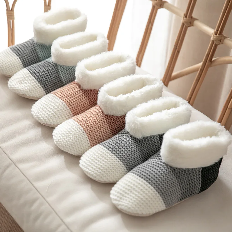 Socks Women's Winter Warm Thicked Snow Socks Woman Non-Slip Warm Plush Home Floor Slippers Hosiery Calcetines