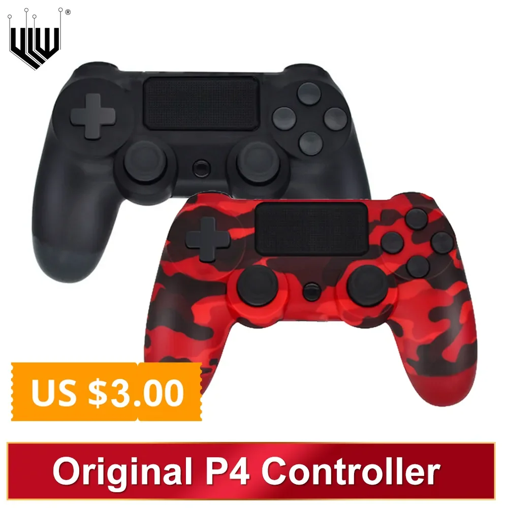 

Bezprzewodowy pad do gier kontroler Bluetooth z podwó wibracja 6 osi żyroskopu Joystick do PS4 kontroler PS3 pilot zdalnego st