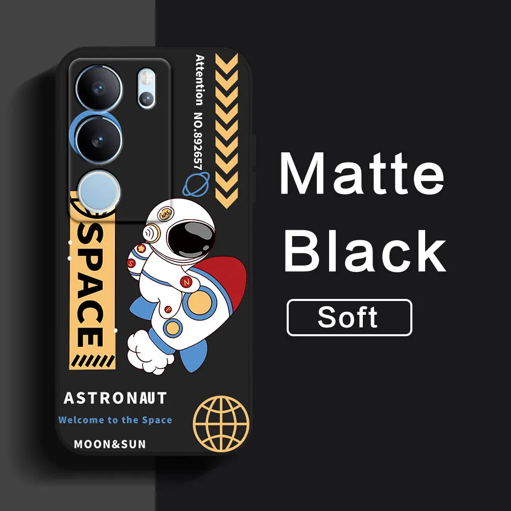 Чехол для Vivo V29E V29 V30E V27 V25 V27E V25E V11 V15 Pro V20 SE V11i V17 Neo V2026 V2029 симпатичный астронавт