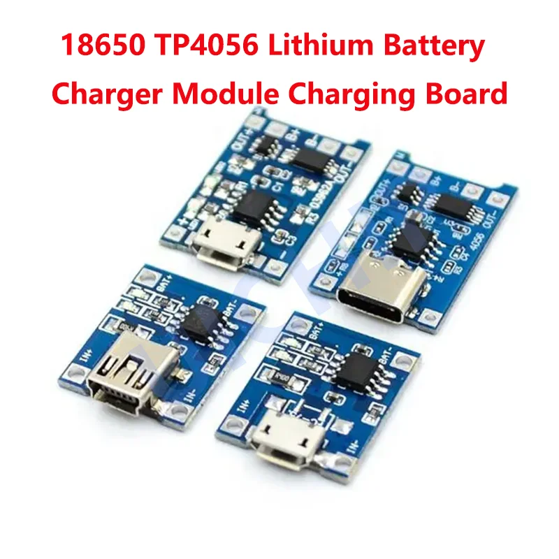 

1PCS type-c/Micro USB 5V 1A 18650 TP4056 Lithium Battery Charger Module Charging Board With Protection Dual Functions 1A Li-ion