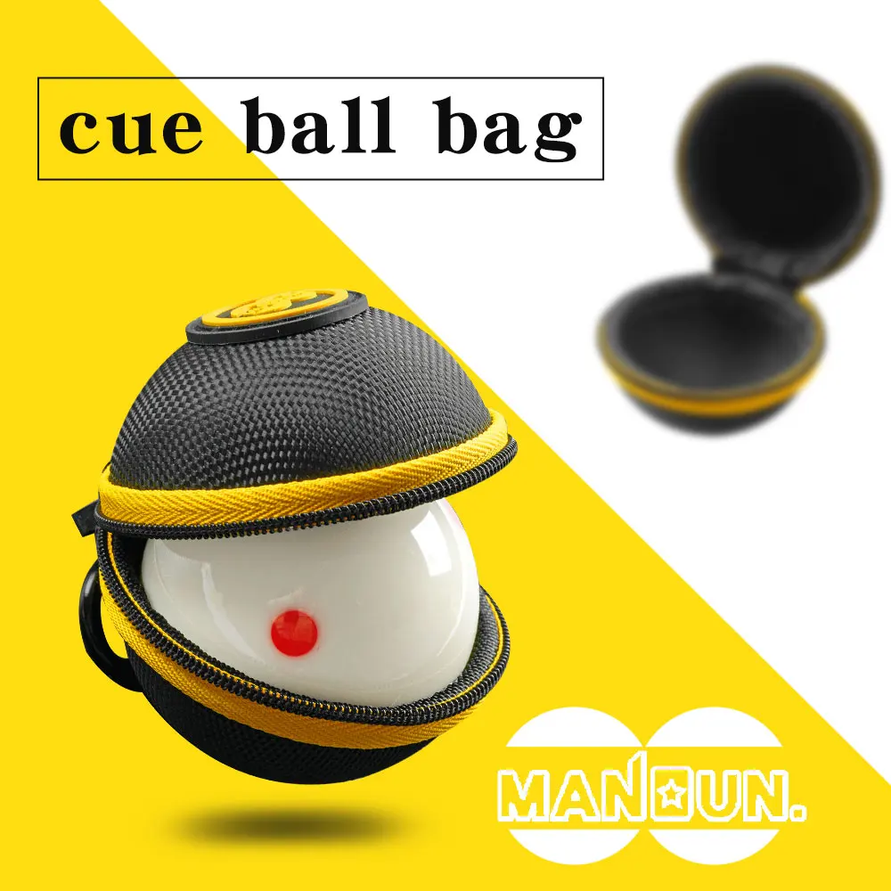 MANDUN-funda con Clip para bolas de billar, funda de nailon con forro polar, soporte Premium para bolas de billar, bolsa para entrenamiento de billar