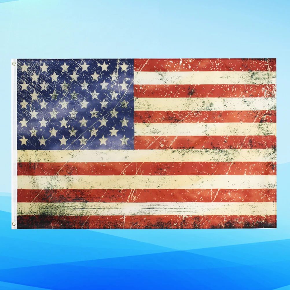

Flag Usa American Garden Day Flags Us Banner Vintage Stained Tea Independence Decoration Patrioticyard Outside Forjuly