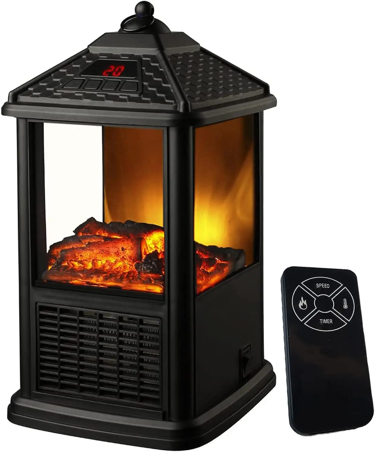 

Little Small Fireplaces Space Heaters for Indoor Use Freestanding Bedroom Mini Space Fireplace Heaters Stove with Flame Thermo