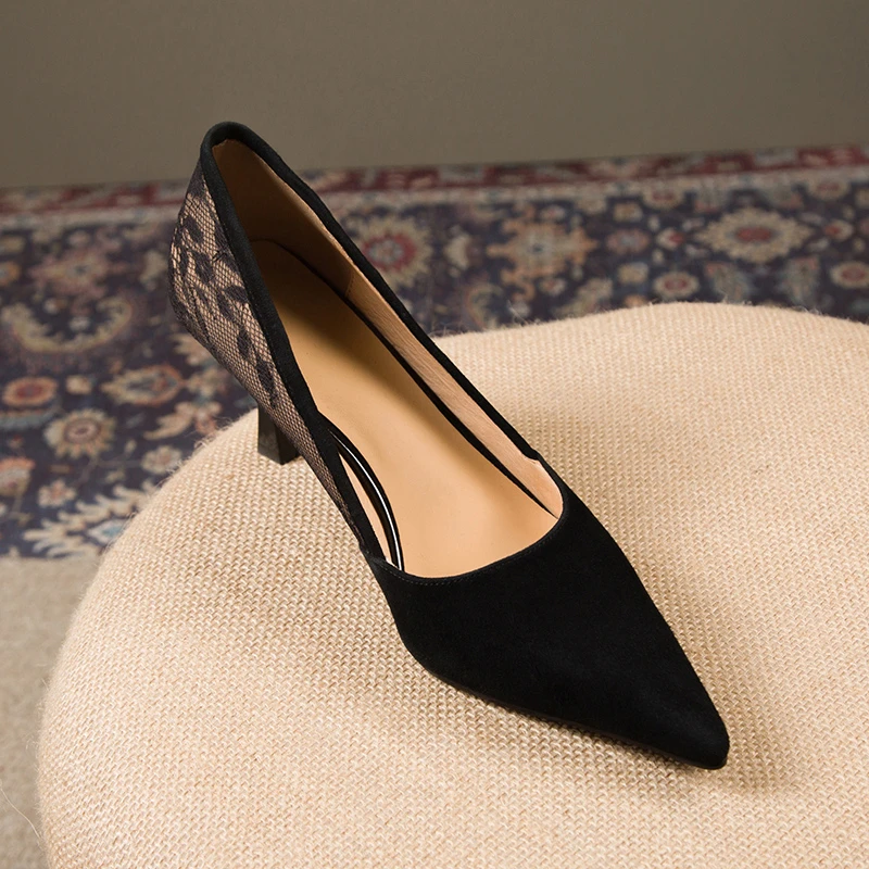 

Shoes Mesh Hollow Lace Woman Pumps 2022 Spring Women Heels Sexy Party Shoes Thin Stiletto Heels Women Shoes