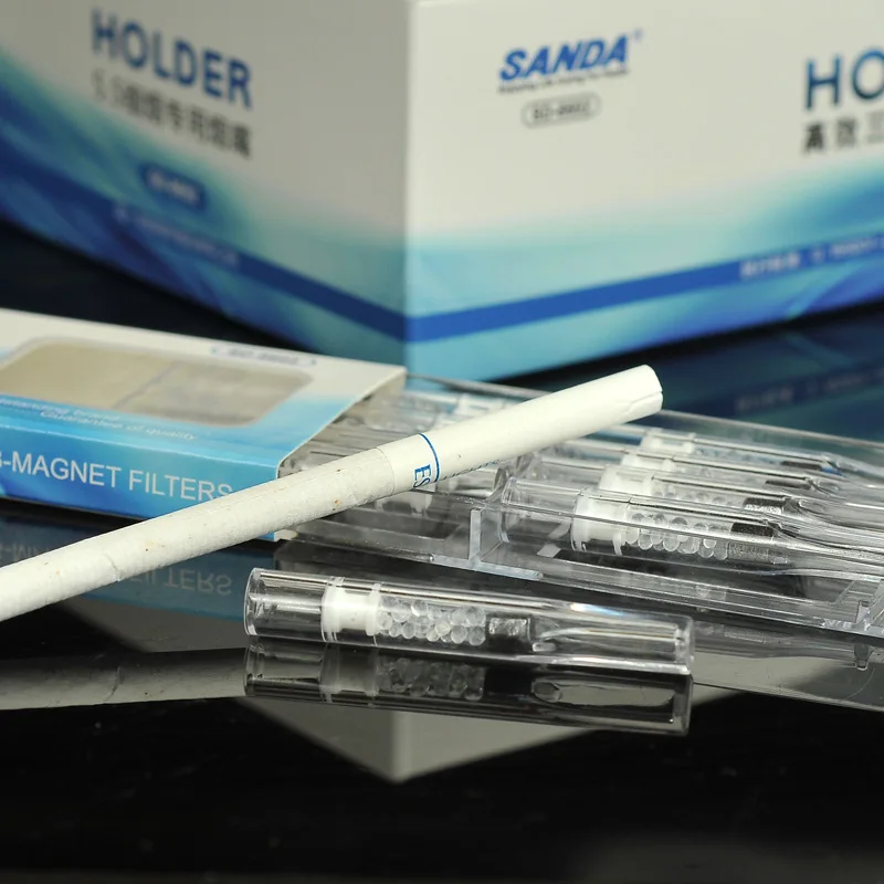 

10/30Pcs Disposable Cigarette Holder Food Grade Magnet Grain Mouthpiece Tobacco Tar Filter Tips Filtration For 5.5mm Cigarette