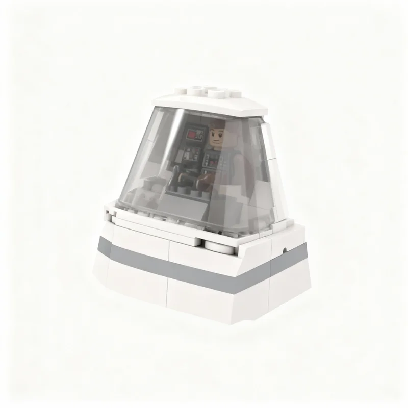 Фото 202 детали MOC Solo Falcon Cockpit с лобовым стеклом, серия Star Battle Ultimate Collector, модель из строительных блоков, подарок на день рождения, 3D-образование №3