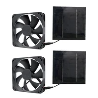 2x 20w solar exhaust fan air extractor 6 inch mini ventilator solar panel powered fan for dog chicken house greenhouse