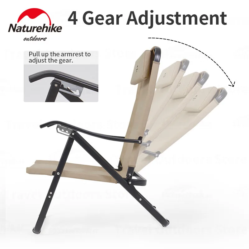 Naturehike складной стул для кемпинга с подушкой сверхлегкий портативный и рыбалки