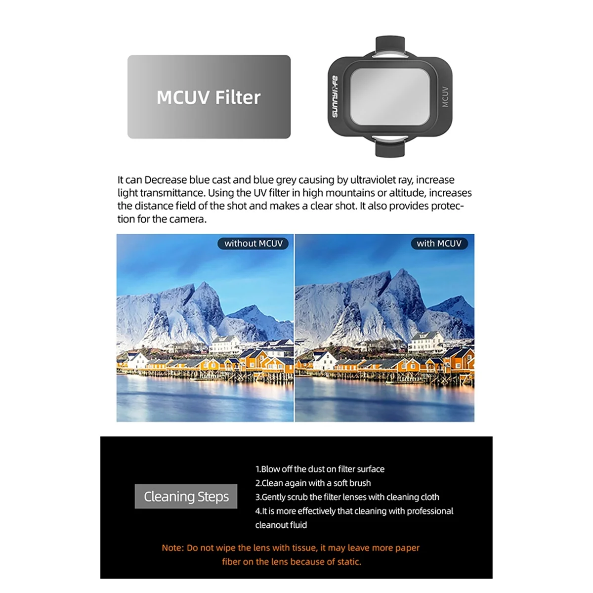 Фильтр SUNNYLIFE MCUV + ND8 ND16 ND32 для AVATA 2