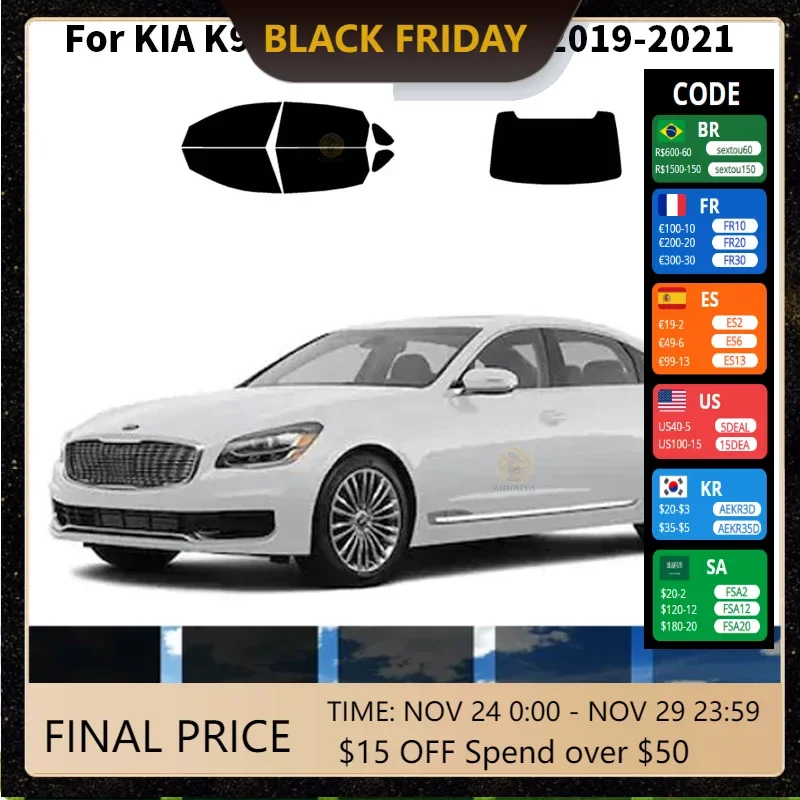 

Нанокерамическая Автомобильная УФ-пленка Precut для окна KIA K900 4 DR SEDAN 2019-2021