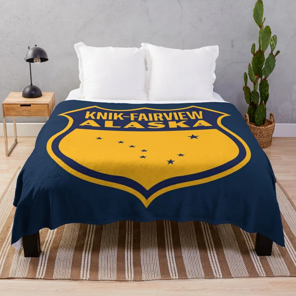 Knik-Fairview Alaska Retro Star Shield (синее) пледы Nap Moving для дивана Одеяла