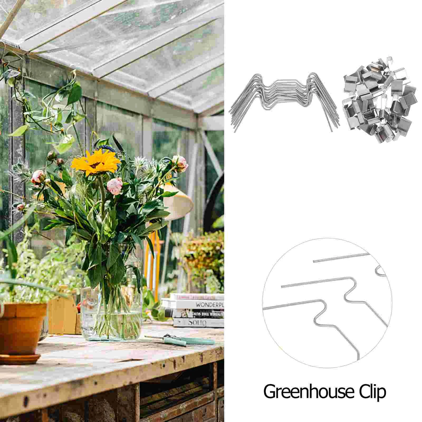 Крепления для теплицы из поликарбоната Зажимы стекла Зажим панели проводов