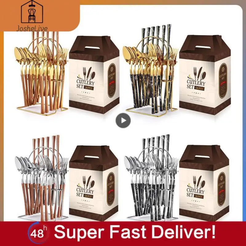 

Набор золотых столовых приборов из нержавеющей стали, набор мраморных столовых приборов, столовые приборы, набор столовых приборов, подходит для посудомоечной машины