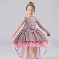 Kids Costumes Embroidery Elegant Princess Ceremony Dresses For Girls Wedding Party Dress Ball Children Clothing Vestidos 3-12 Y