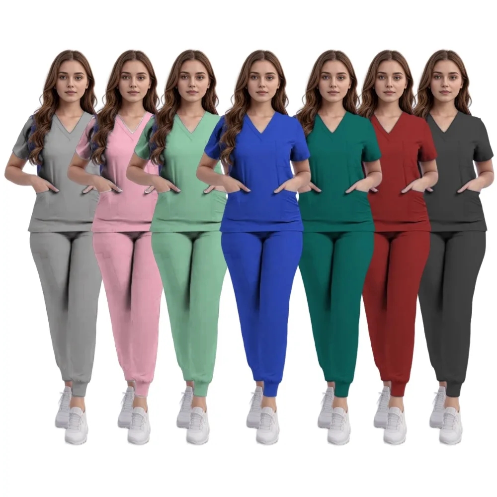 Хирургическая униформа женский набор скрабов медицинские аксессуары спецодежда