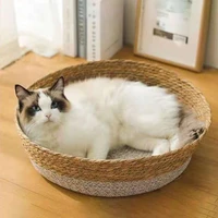 pure manual rattan woven cat nest cool nest cat bed cat scratch board pet products