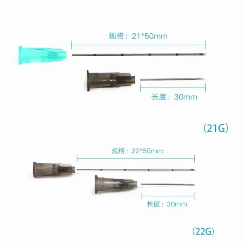 Фото Медицинская стерильная микроканальла 14G 90 мм, игла для микроканалов с тупым наконечником для инъектируемых наполнителей гиалуроновой кислоты №2