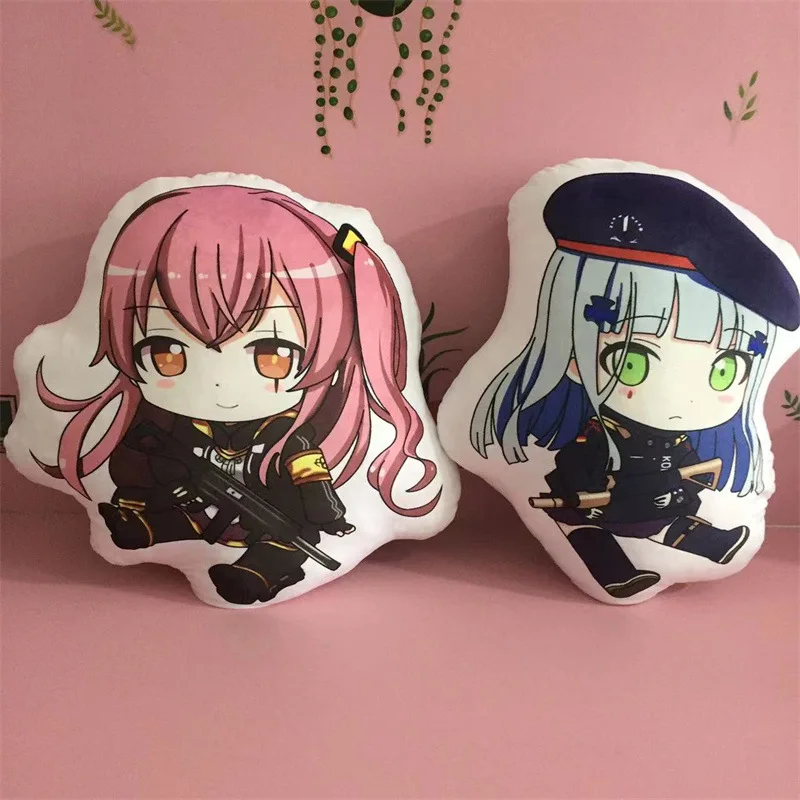 

45cm Game Girls Frontline Plush Pillow HK416 WA2000 Star15 Stuffed Cushion Toy Kid Gift Bedroom Decoration