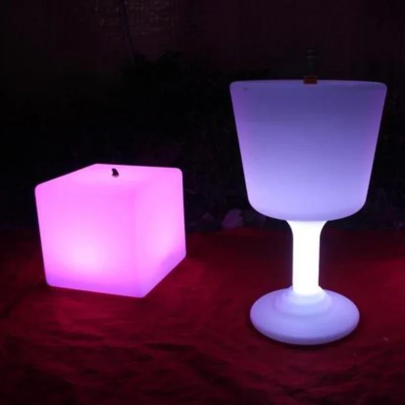 Креативный светодиодный барочный светящийся ведро для льда модный KTV цветной