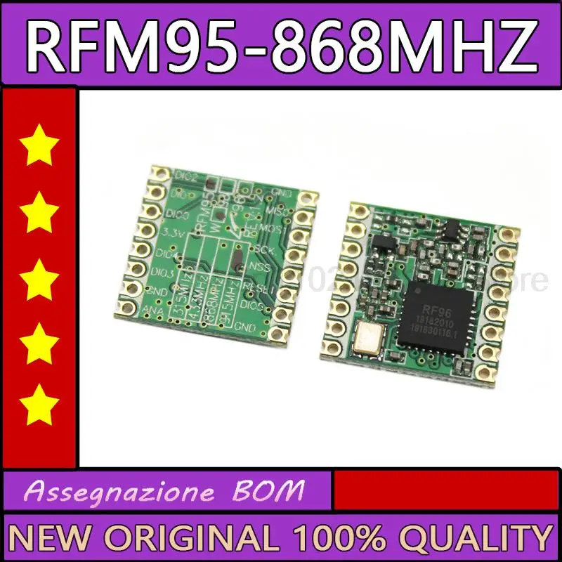 

RFM95 RFM95W 868 915 RFM95-868MHz LORA SX1276 беспроводной модуль приемопередатчика, лучшее качество, стандартная фабрика, оптовая продажа