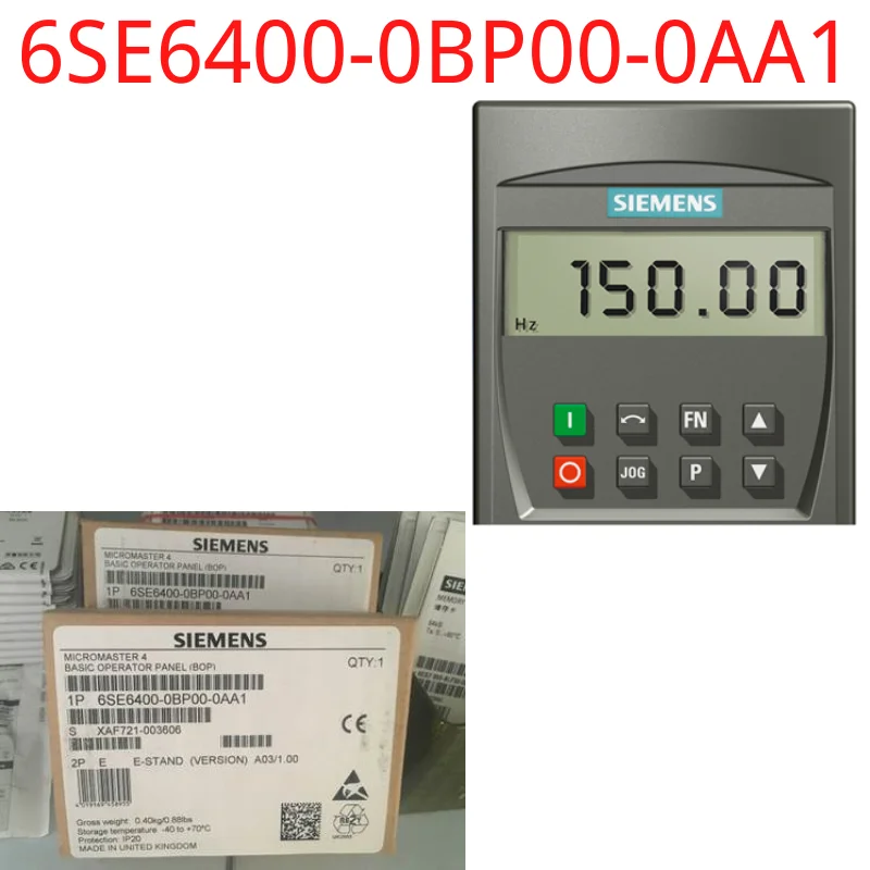 

6SE6400-0BP00-0AA 1 Новый микромастер 4 Базовая панель оператора (BOP)