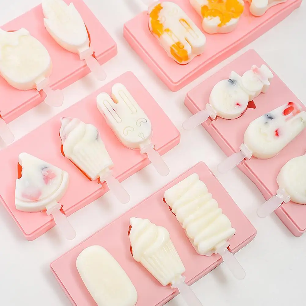 

Silicone Sicle Molds Cake Molds Cakesicle Molds For Diy Ice Cream Bar Reusable Easy Release Ice Maker Ice Cream N9l4