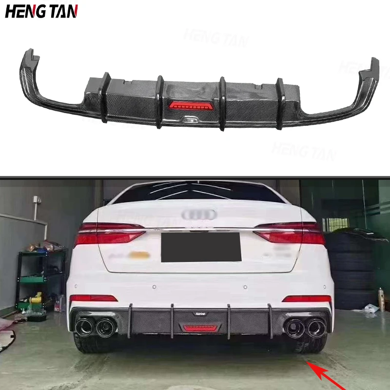 Детали для автомобильного спойлера из углеродного волокна Audi A6 S6 C8 2019 +
