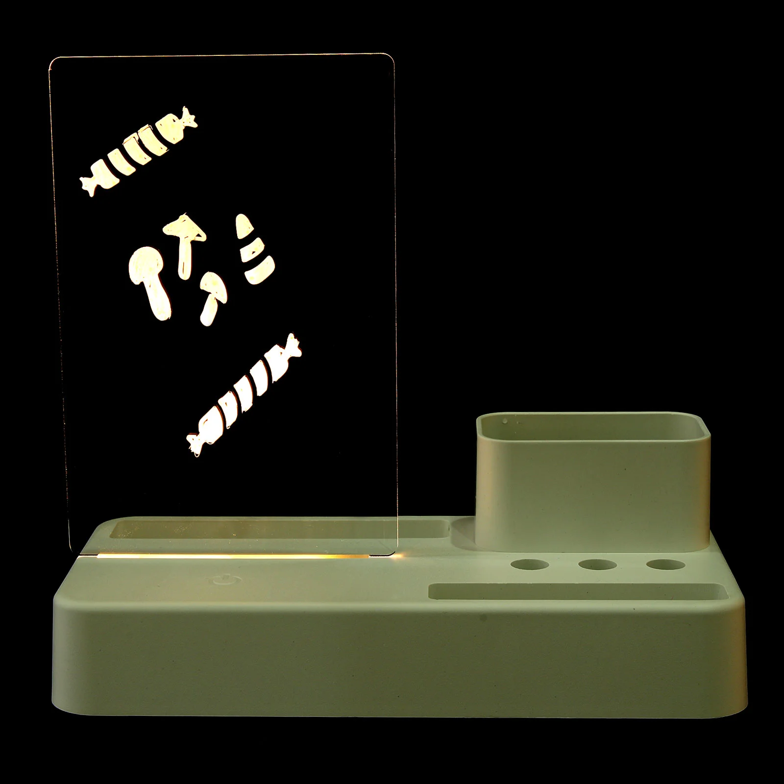 

Board Erase Acrylic Dry Cup Desktop Desk Tablet Holder Do Memo Organizer Pen Storage Brush Stationary Makeup Planner Lists