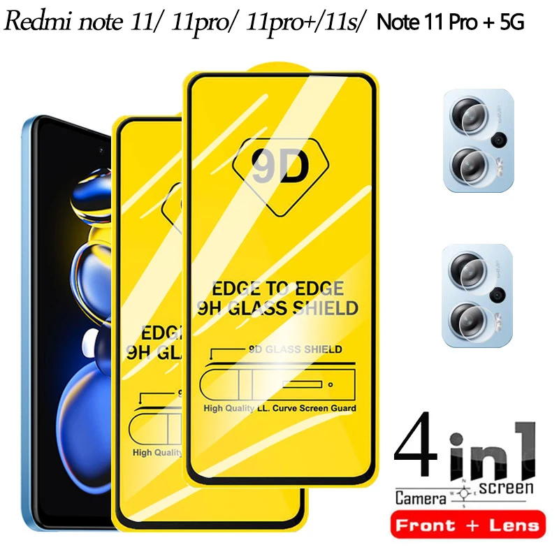 

9D Glass, Screen Protector for Xiaomi Redmi Note 11 pro, High Quality Tempered Glass Redmi note 11 pro plus 11s 11 pro 5g