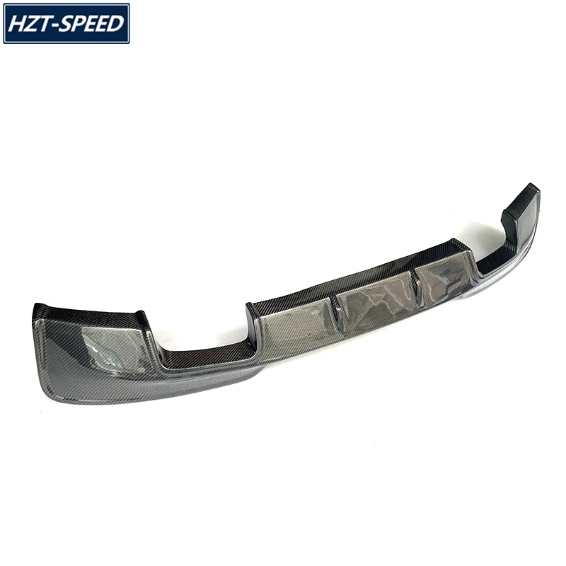 1 м стильный четыре выхлопных газов из углеродного волокна задний бампер