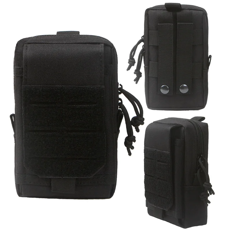 Tactical Outdoor Hiking Travel Mobile Phone Pouch Waist Bag Cellphone Holder Vest Pack Military Molle Pouch