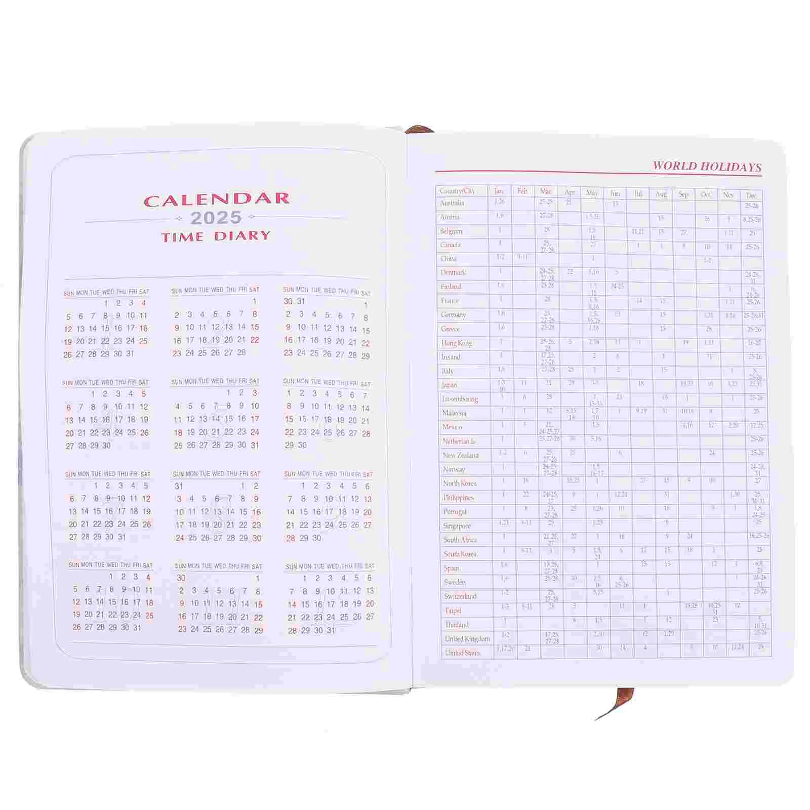 

Office Supply Notepad Elastic Multi-function Academic Planner Diary 2024 Writing Notebook Paper Agenda Student