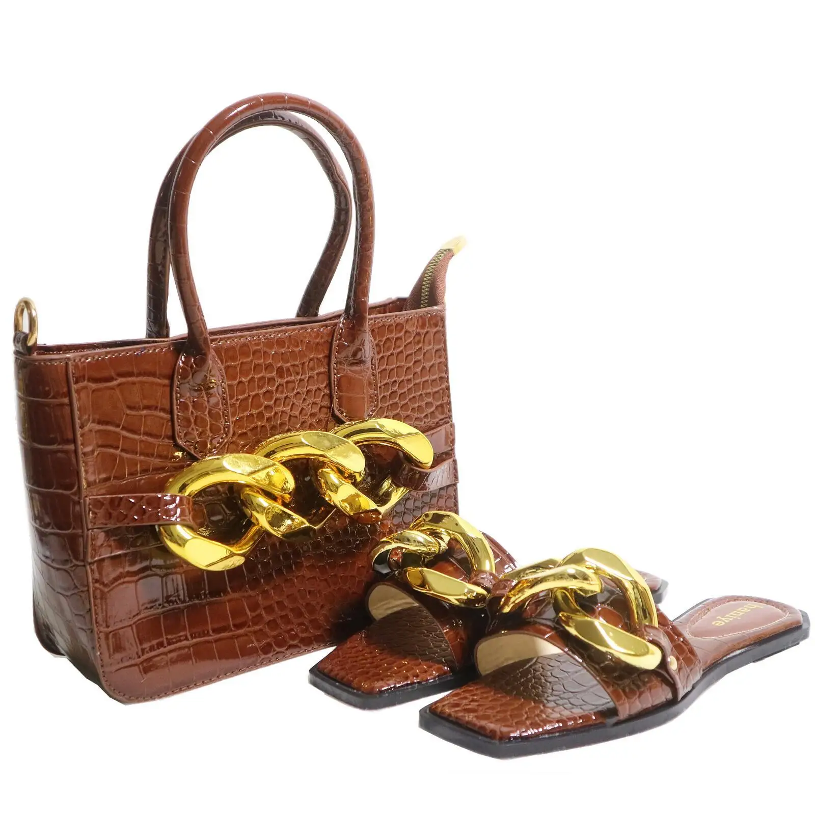 Doershow хорошая цена итальянская искусственная кожа Свадебный комплект обуви и