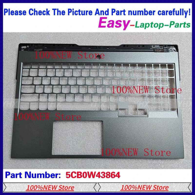 Фото Новая крышка клавиатуры/пальмрест/крышка C для Lenovo Y9000X R9000X, артикул 5CB0W43864 №1
