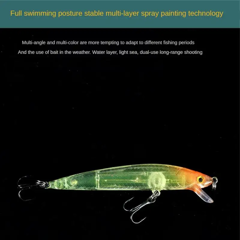 

Luya Fake Bait 7.8g/4.6cm Freshwater Long-distance Simulation Double Hook Fishing Equipment For Fishing Fake Bait Mino Hard Bait