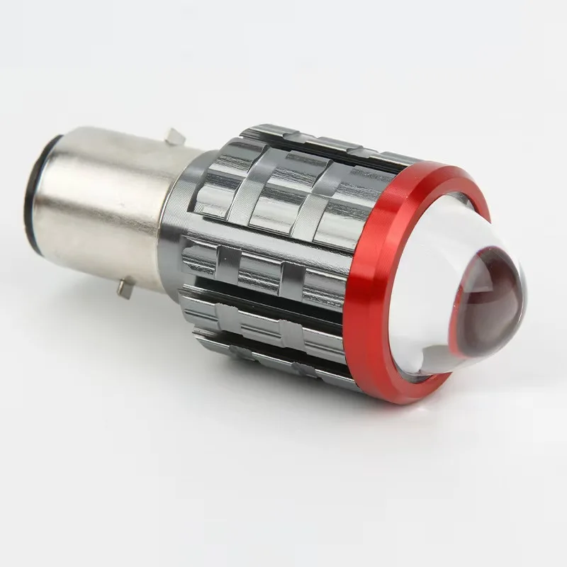 

H4 светодиодный мотоцикл H6 светодиодный мотоцикл фара белый желтый лампы линзы дальнего ближнего света лампа для мотоцикла скутер