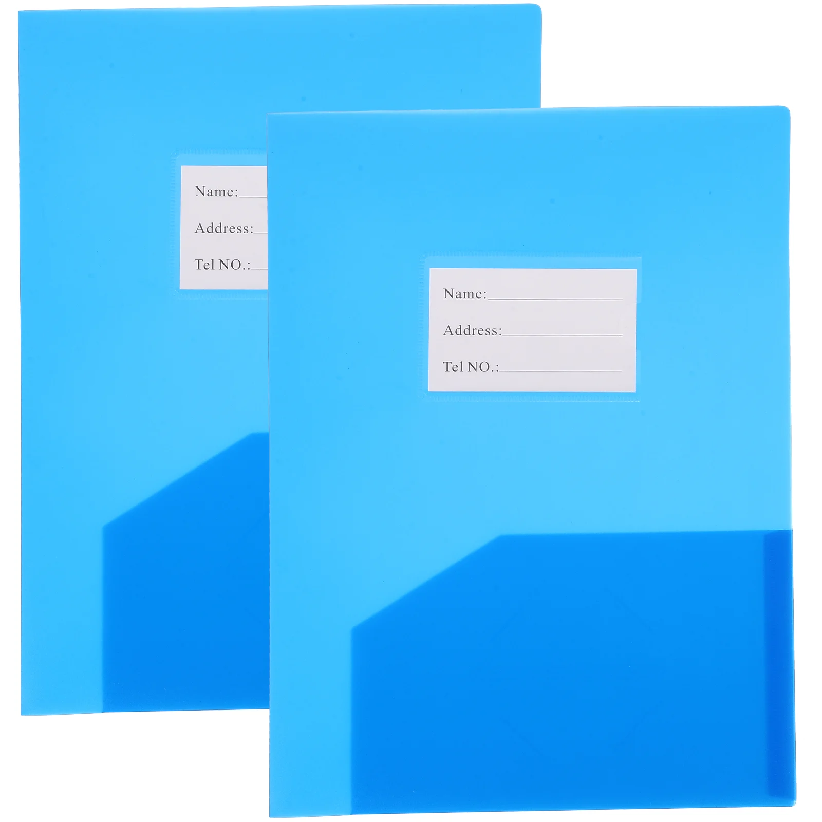 

2 Pcs Office Document Organizers File Folder Plastic Folders Pockets Files Test Paper Papers