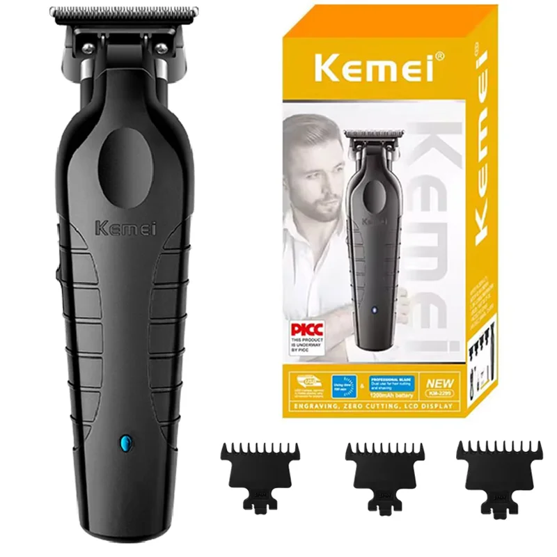 Машинка для стрижки волос Kemei аккумуляторная профессиональная электрическая