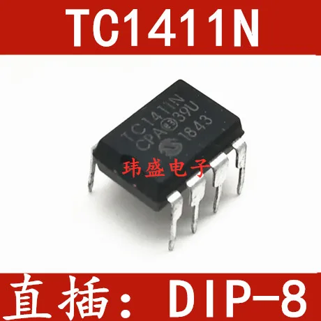 

5 шт. TC1411N TC1411NCPA DIP-8 1AMOSFET CMOS