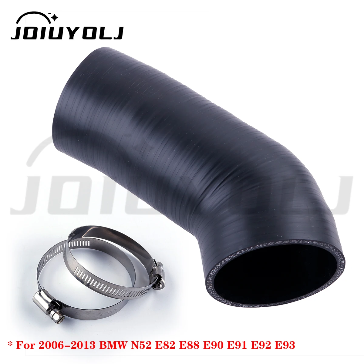 Фото Силиконовый патрубок воздухозаборника для BMW N52 E82 E88 E90 E91 E92 E93 128i 328i 330i 3.0L 2006-2013 г.в. с хомутами №1