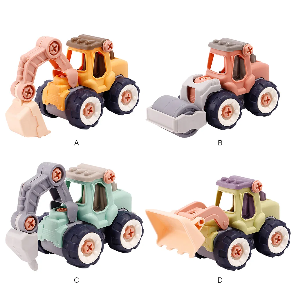 

Детский инженерный автомобиль Игрушечная модель портативный маленький детский сад Раннее Обучение подарок для мальчиков и девочек в помещ...
