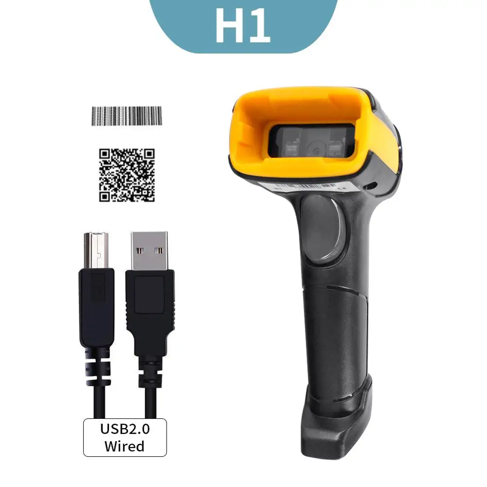 

Handheld 2D Barcode Scanner Wired barcode scanner wireless 1D/2D QR Bar Code Reader for Inventory POS Terminal