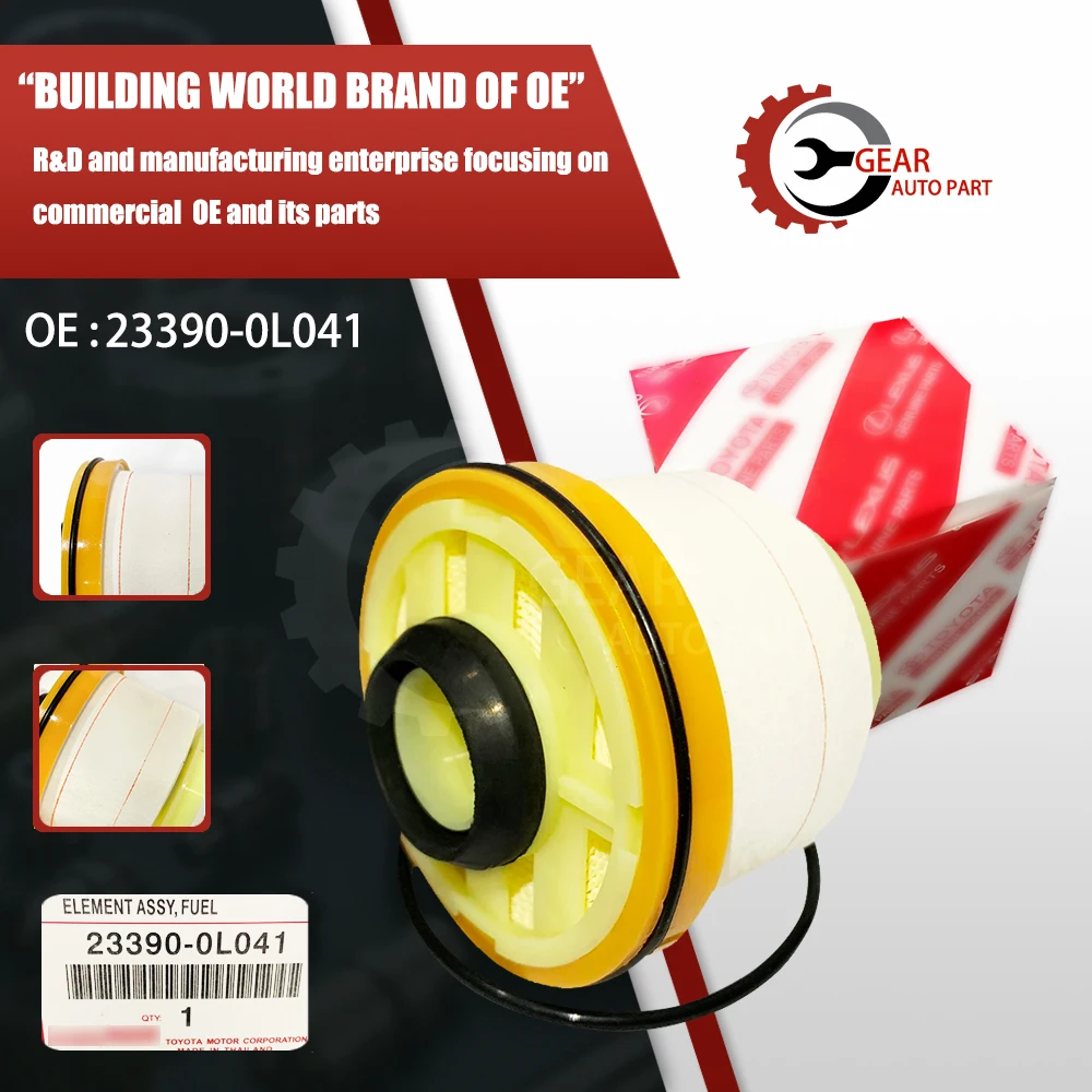 Новый топливный фильтр элемент топливного фильтра двигателя 23390-0L041 для Toyota Hilux