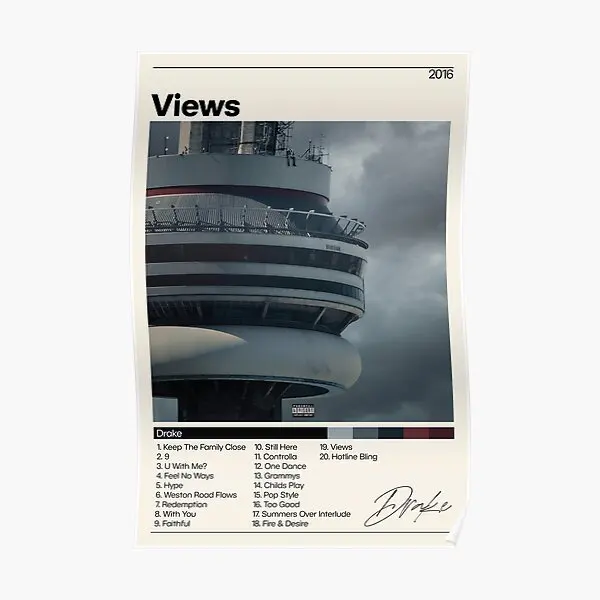 

Drake S Views Poster Dark Lane Demo Poster Mural Art Print Wall Modern Vintage Picture Home Decor Room Painting Funny No Frame